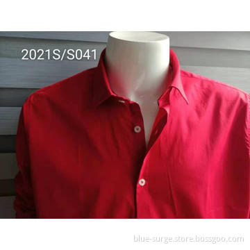 Customized Solid Color Breathable No Pilling Men's Shirts